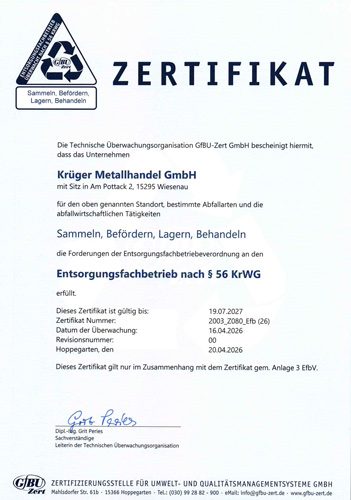 Zertifikat
